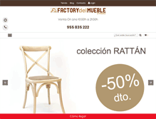 Tablet Screenshot of factorydelmuebleutrera.com